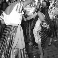 May 1960 - District 4C-4 Convention, Hoberg‘s Resort, Lake County - Our high-kicking Gypsy (member's wife) shows as other look on.