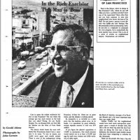 10/17/65 San Francisco Examiner, California Living Section - Story on Lion Joe Giuffre, page 1