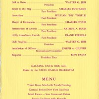 6/17/1967 - Installation of Officers, South San Francisco Elks Club -  Installation Program, inside left