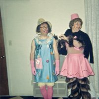 May 1968 - District 4C-4 Convention, Hoberg’s Resort, Lake County - Tail Twister Contest - Bill & Irene Tonelli all dressed up for the skit.
