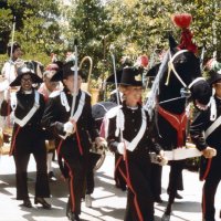 7/20/75 - Italian Festival, Children’s Fairyland, Oakland -  L to R carabinieri only: Ray Squeri (partial), Elena & Ervin Smith, Kay Coletti, and Bill Tonelli.