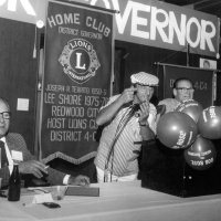 May 1976 - District 4-C4 Convention, El Rancho Tropicana, Santa Rosa - L to R: DG Lee Shore, Charlie Bottarini, and Ron Seward.