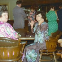 6/21/75 - Installation of Officers, Presidio Golf Club, San Francisco - L to R at table: Linnie Faina, Pat Ferrera, and Estelle Bottarini.