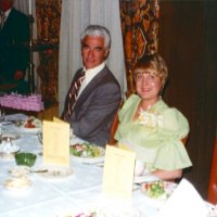 6/21/75 - Installation of Officers, Presidio Golf Club, San Francisco - Al Gentile, Incoming President, with his wife Betty.