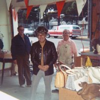 1/31 & 2/1/1976 - Rummage Sale, Pete Bello’s garage, Silver & Lisbon Streets - L to R: Having a little fun are Ray Hagerman, Bill Tonelli, and Pete Bello.