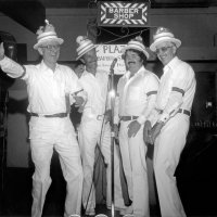 May, 2-5, 1979 - District 4-C4 Convention, El Rancho Tropicana, Santa Rosa - Barber Shop Quartet - L to R: Art Holl, Mike Castagnetto, Mike Spediacci, and Sam San Filippo.