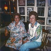 2/27/79 - District Convention Prep Meeting, Frank Ferrera’s residence, San Bruno - Grace San Filippo and Irene Tonelli.