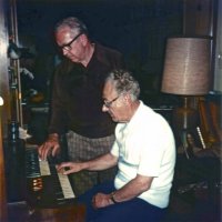 2/27/79 - District Convention Prep Meeting, Frank Ferrera’s residence, San Bruno - Pete Bello, standing, and Bill Tonelli.