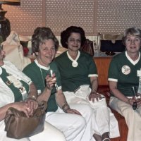 May, 2-5, 1979 - District 4-C4 Convention, El Rancho Tropicana, Santa Rosa - Convention photos - L to R: Grace San Filippo, Irene Tonelli, Emily Farrah, Sophie Zagorewicz, and Eva Bello.