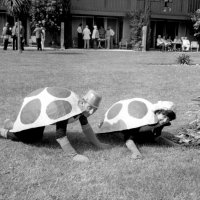 May, 2-5, 1979 - District 4-C4 Convention, El Rancho Tropicana, Santa Rosa - Costume Parade - Charlie & Estelle Bottarini in costume.