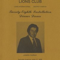 6/17/78 - Installation of Officers, Ramada Inn, S.F. Airport, Millbrae - Cover of the installation program.