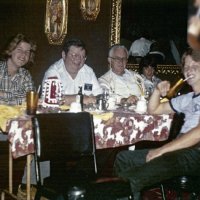 10/18/78 - Father & Son Night, L & L Castle Lanes, San Francisco - L to R: far side: Danny & Tom O’Connell, Bob & Andy Woodall, and near side: Timmy O’Connell.