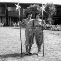 May 28-June 1, 1980 - District 4-C4 District Convention, El Rancho Tropicana, Santa Rose - Costume Parade - Charlie & Estelle Bottarini in costume.