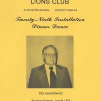 6/9/79 - Installation of Officers, Presidio Officers’ Club, San Francisco - Cover of the installation program.