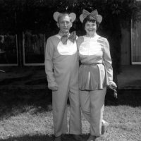 May 1981 - District 4-C4 Convention, El Rancho Tropicana, Santa Rosa - Costume Parade - Charlie & Estelle Bottarini.