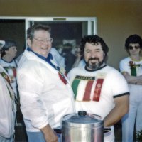 May 1981 - District 4-C4 Convention, El Rancho Tropicana, Santa Rosa - L to R: Ted Zagorewicz, Pat Ferrera, Tom O’Connell, Mike Spediacci, and Estelle Bottarini at the Food Court on Saturday afternoon.