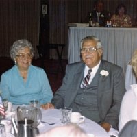 7/31/82 - Cabinet Installation, Amfac Hotel, Burlingame - Emma & Joe Giuffre.