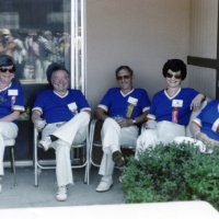 5/4-7/83 - District 4-C4 Convention, El Rancho Tropicana, Santa Rosa - L to R: Pat & Frank Ferrera, Charlie & Estelle Bottarini, and Emily Giuffre.