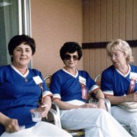 5/4-7/83 - District 4-C4 Convention, El Rancho Tropicana, Santa Rosa - L to R: Claire Holl, Estelle Bottarini, and Linnie Faina.