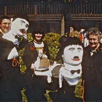 5/4-7/83 - District 4-C4 Convention, El Rancho Tropicana, Santa Rosa - Costume Parade - L to R: Handford & Margot Clews, and Dorothy Pearson.