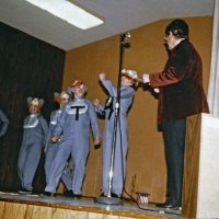 5/4-7/83 - District 4-C4 Convention, El Rancho Tropicana, Santa Rosa - Amateur Show - L to R: Lorraine Castagnetto, Linnie Faina, Eva Bello, Irene Tonelli, Estelle Bottarini, and Handford Clews.