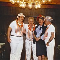 5/4-7/83 - District 4-C4 Convention, El Rancho Tropicana, Santa Rosa - Barbershop Quartet - L to R: Handford Clews, Ed Morey, Art Holl, and Sam San Filippo.