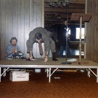 5/4-7/83 - District 4-C4 Convention, El Rancho Tropicana, Santa Rosa - Tail Twister Contest - Our entry in the Tail Twister Contest, believed to be Ronald Reagan reading a speach, played by an unknown member.