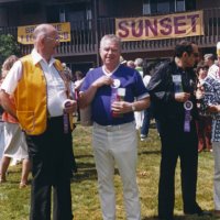 5/4-7/83 - District 4-C4 Convention, El Rancho Tropicana, Santa Rosa - L to R: Unknown, Ed Morey, and unknown.