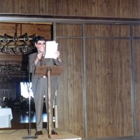 5/4-7/83 - District 4-C4 Convention, El Rancho Tropicana, Santa Rosa - Tail Twister Contest - Our entry in the Tail Twister Contest, believed to be Ronald Reagan reading a speach, played by an unknown member.