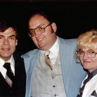 7/25/82 - 32nd Installation of Officers, Olympic Golf & Country Club, San Francisco - L to R: Guest, John Menicucci, and Laura Menicucci (unsure).
