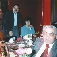 2/9/83 - 46th Annual Student Speaker Contest, L & L Castle Lanes, San Francisco - Topic: “Nuclear” Use or Misuse - Behind table: Handford & Margot Clews; foreground: Fred Schroeder; background: John Madden.