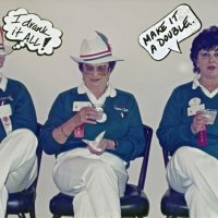 5/6/89 - District 4-C4 Convention, El Rancho Tropicana, Santa Rosa - L to R: Howard Pearson, Estelle Bottarini, and Margot Clews.