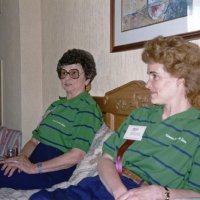 5/22/93 - Marriott Hotel, Milpitas - Estelle Bottarini (left) with Kathy Salet.