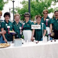 5/22/93 - Marriott Hotel, Milpitas - L to R: Kathy Salet, Margot Clews, Irene Tonelli, Estelle Bottarini, Anne Benetti, Diane Johnson, and George Salet.