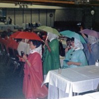 5/19/95 - El Rancho Tropicana, Santa Rosa - Amateur Show - L to R: Estelle Bottarini, Al Fregosi, Margot Clews, and Sophie Zagorewicz.