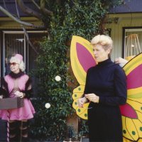 5/20/95 - El Rancho Tropicana, Santa Rosa - Costume Parade - Linnie Faina (1968), and Diane Johnson (1994). Year following name is when each costume appeared in the District Convention.