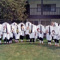 5/17/1997 - Radisson Hotel, Sacramento - Costume Parade - Members posing in their costumes - no idea who is who.