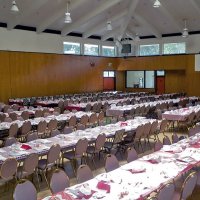 2/23/2002 - Recreation Center for the Handicapped, San Francisco - 20th Annual Crab Feed - Set up work completed and ready for diners.