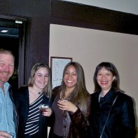 2/23/2002 - Recreation Center for the Handicapped, San Francisco - 20th Annual Crab Feed - Guests enjoying; Michele Salet is 2nd from left.