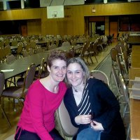 2/23/2002 - Recreation Center for the Handicapped, San Francisco - 20th Annual Crab Feed - Kathy Salet and her daughter, Michele, sticking around and helping with the clean up.