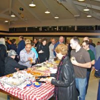 2/23/08 - 26th Annual Crab Feed - Janet Pomeroy Recreation & Rehabilitation Center, San Francisco - The hors d’oeuvres table continues to be enjoyed.