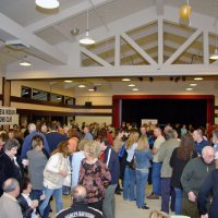 2/23/08 - 26th Annual Crab Feed - Janet Pomeroy Recreation & Rehabilitation Center, San Francisco - Everyone just beginning to go in for dinner.