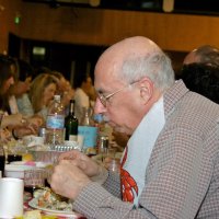 2/23/08 - 26th Annual Crab Feed - Janet Pomeroy Recreation & Rehabilitation Center, San Francisco - Bill Graziano starting to enjoy the crab that finally arrived.