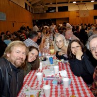 2/23/08 - 26th Annual Crab Feed - Janet Pomeroy Recreation & Rehabilitation Center, San Francisco - Front to back, the left: Laz & Denise Reinhardt; right: Lyle & Linda Workman, guest, and Bill Graziano.