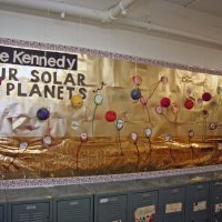 11/20/09 - Thanksgiving Luncheon, Mission Education Center, San Francisco - Planetary display by students at the school.