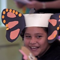 11/20/09 - Thanksgiving Luncheon, Mission Education Center, San Francisco - Cameo of a student.