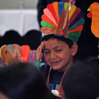 11/20/09 - Thanksgiving Luncheon, Mission Education Center, San Francisco - Cameo of a student.