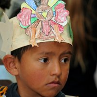 11/20/09 - Thanksgiving Luncheon, Mission Education Center, San Francisco - Cameo of a student.