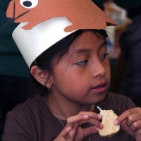 11/20/09 - Thanksgiving Luncheon, Mission Education Center, San Francisco - Cameo of a student.