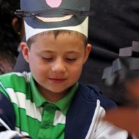 11/20/09 - Thanksgiving Luncheon, Mission Education Center, San Francisco - Cameo of a student.